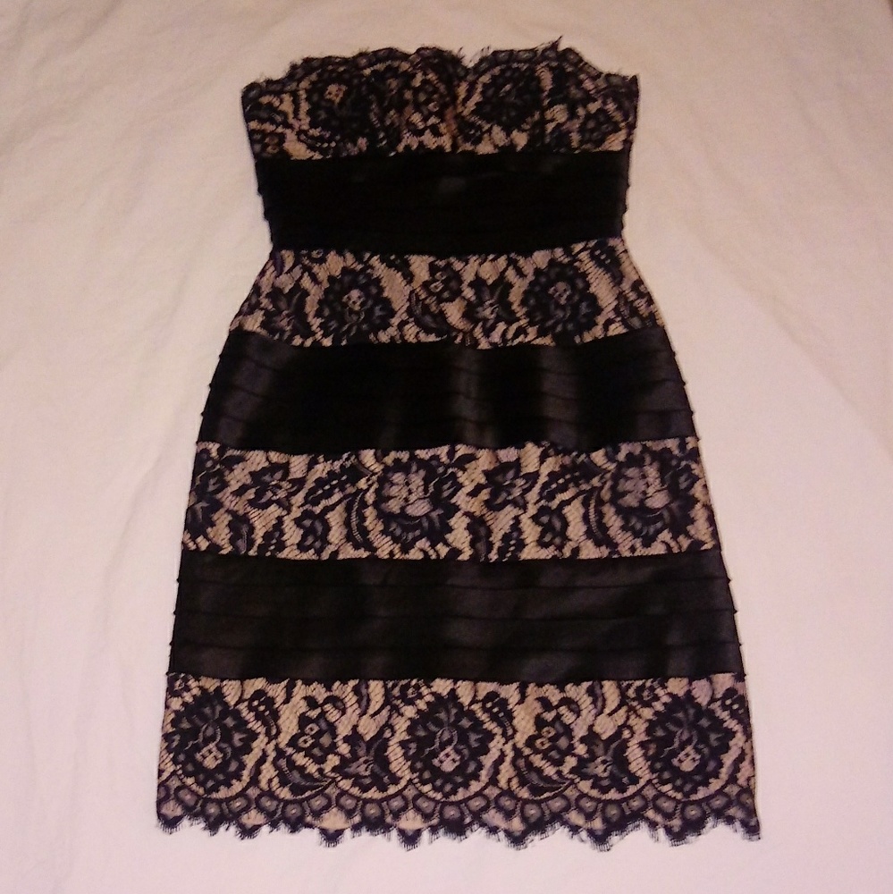 BCBGMAXAZRIA strappless dress